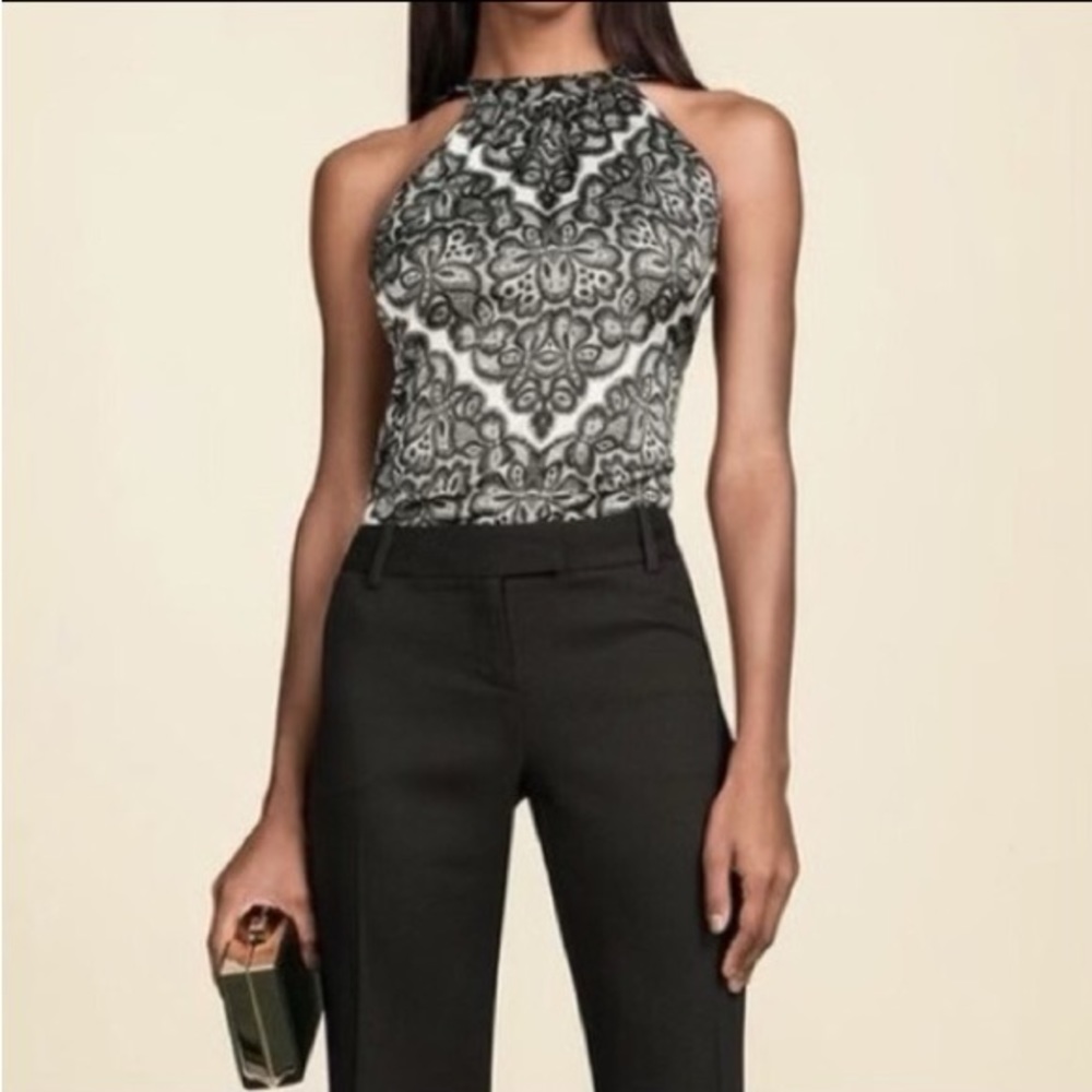 The Limited Scandal Collection - Lace Print Tie-Back Tank Size Small NWT